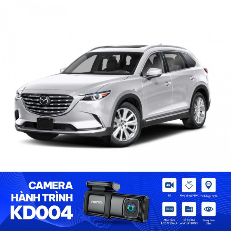 Lắp camera hành trình tại nhà cho Mazda CX9 | KATA KD004